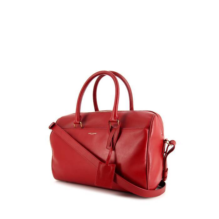 Saint Laurent Duffle shoulder bag in red leather - 00pp