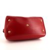 Saint Laurent Duffle shoulder bag in red leather - Detail D4 thumbnail
