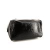 Bolso de mano Saint Laurent en charol negro - Detail D4 thumbnail