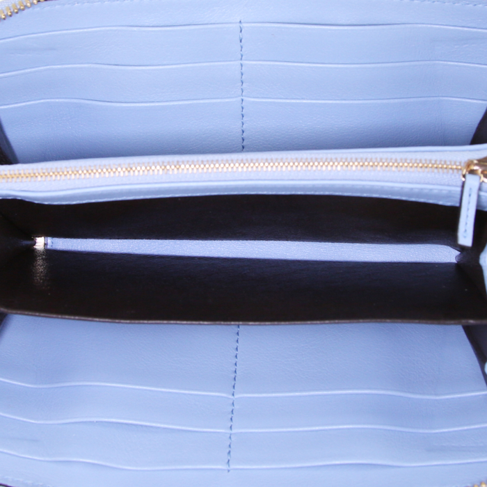 Portafogli Gucci in pelle blu simil coccodrillo - Detail D2