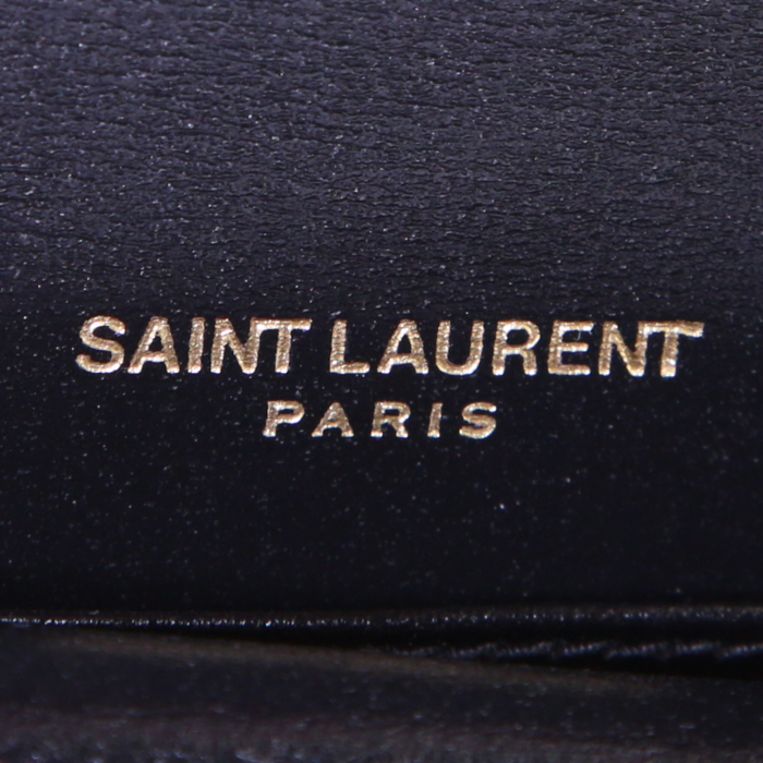 Portafogli Saint Laurent in pelle nera - Detail D3