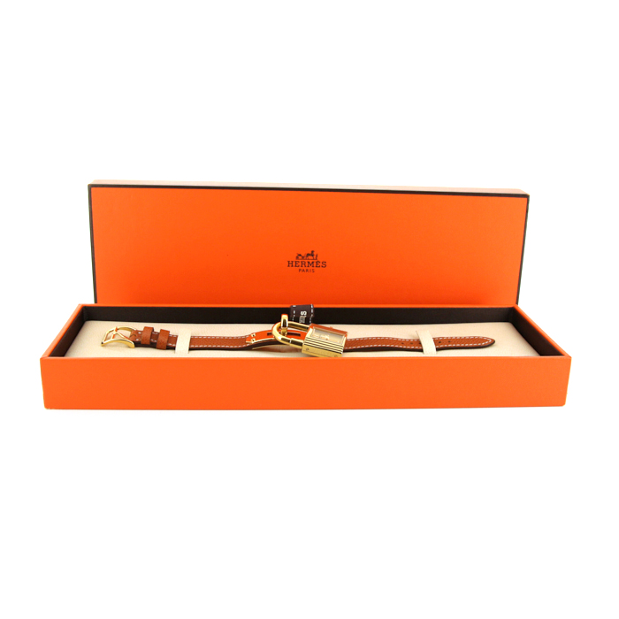 Hermes Kelly-Cadenas watch in gold plated Circa  1990 - Detail D2