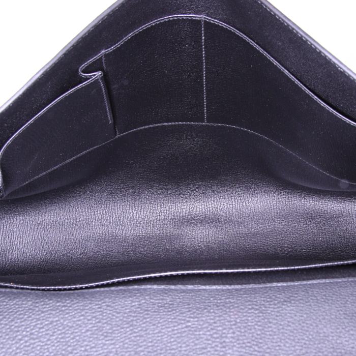 Borsa portadocumenti Hermès Étrivière business in pelle togo nera - Detail D2