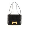 Hermes Constance handbag in black niloticus crocodile - 360 thumbnail