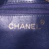 Chanel Vintage handbag in blue quilted leather - Detail D3 thumbnail