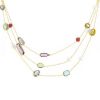 H. Stern Temptation Rock long necklace in yellow gold,  pearls and colored stones - 00pp thumbnail