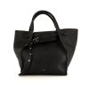 Bolso de mano Celine Big Bag modelo pequeño en cuero granulado negro - 360 thumbnail