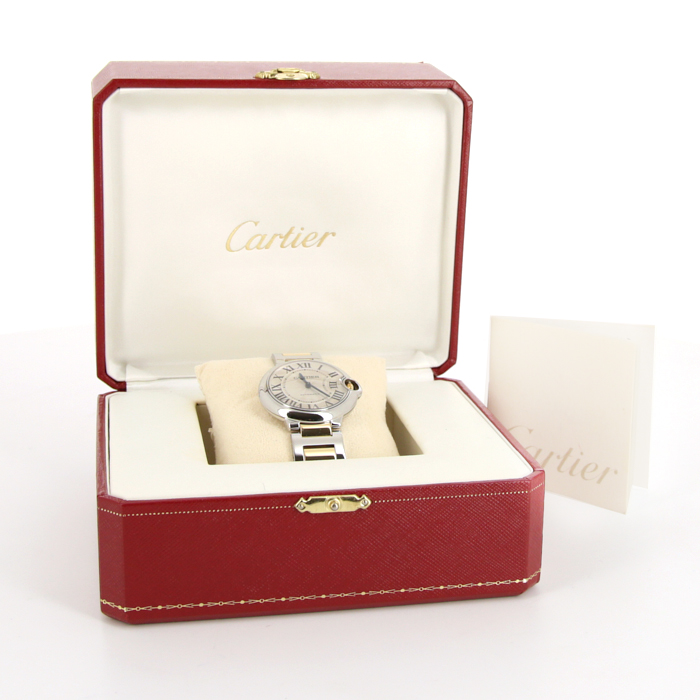 Cartier Ballon Bleu De Cartier watch in gold and stainless steel Ref: 3284 Circa 2010 - Detail D2
