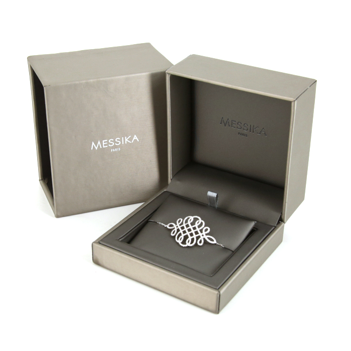 Messika Eden bracelet in white gold and diamonds - Detail D2