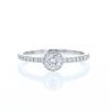 Messika Joy solitaire ring in white gold and diamonds - 360 thumbnail