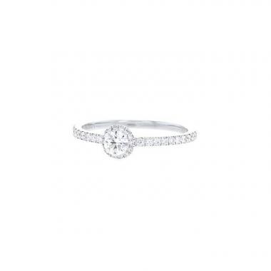 Bague solitaire Messika Joy en or blanc et diamants