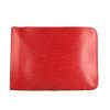 Pochette Louis Vuitton en cuir épi rouge - 360 thumbnail