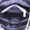 Bolso de mano Saint Laurent Loulou modelo pequeño en cuero acolchado con motivos de espigas negro - Detail D3 thumbnail