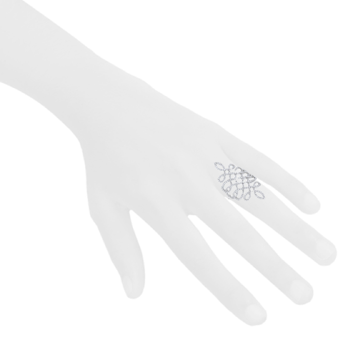 Messika Promess ring in white gold and diamonds - Detail D1