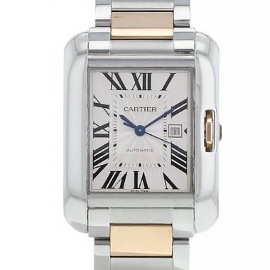 Cartier Tank Anglaise watch in gold and stainless steel Ref:  3511 Circa  2013