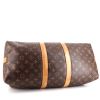Louis Vuitton Keepall 45 travel bag in brown monogram canvas and natural leather - Detail D5 thumbnail