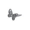 Messika Butterfly Arabesque small model ring in blackened gold and diamonds - 00pp thumbnail
