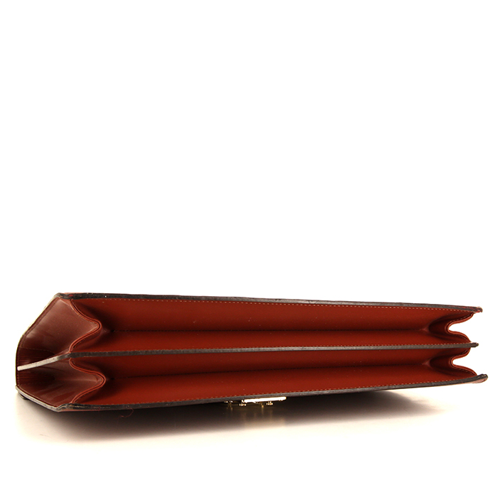 Borsa portadocumenti Louis Vuitton Ambassadeur in pelle Epi marrone - Detail D4