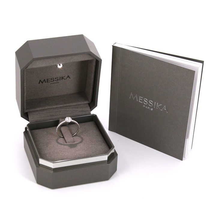 Bague Messika Joy en or blanc et diamants - Detail D2