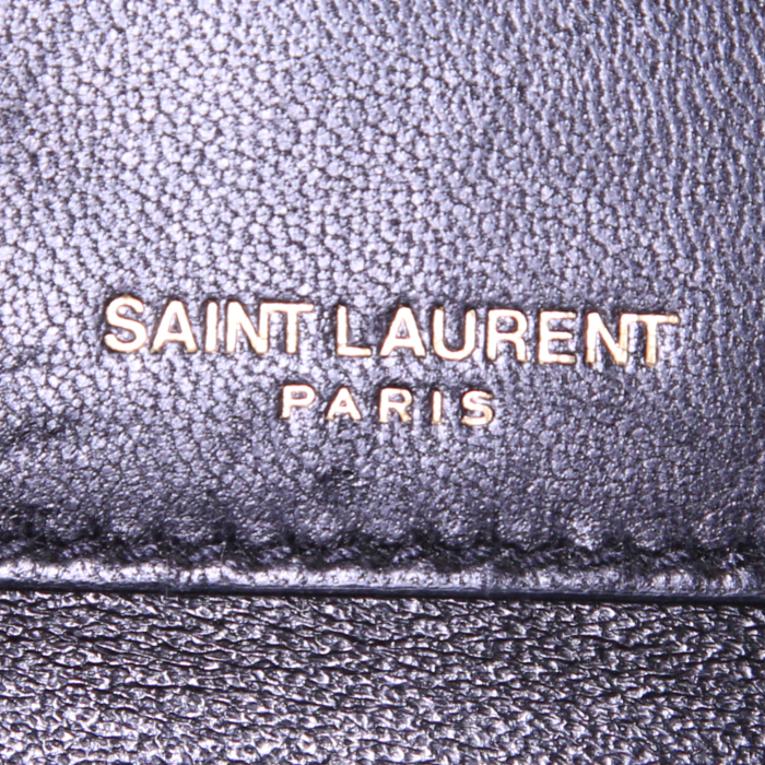 Borsa a tracolla Saint Laurent Vicky modello medio in pelle nera - Detail D3