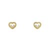 Paire de boucles d'oreilles Chopard Happy Diamonds en or jaune et diamants - 00pp thumbnail