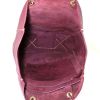 Celine Cabas shopping bag in burgundy leather - Detail D2 thumbnail