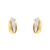 Cartier Trinity large model hoop earrings in 3 golds - 00pp thumbnail