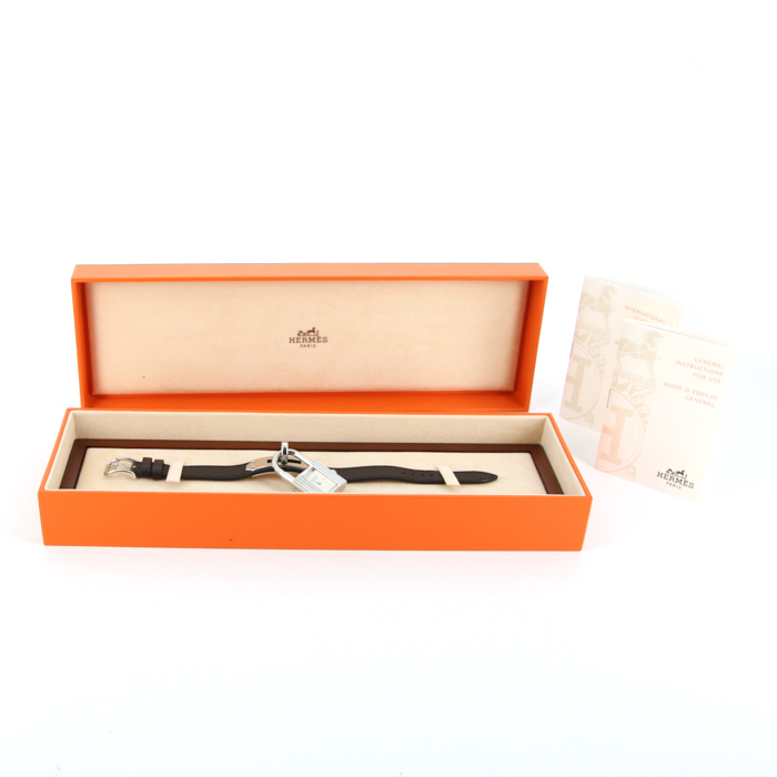 Hermes Kelly-Cadenas watch in stainless steel Ref:  KE1.210 Circa  2000