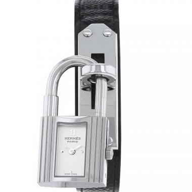 Montre Hermes Kelly-Cadenas en acier Ref :  KE1.210 Vers  2000