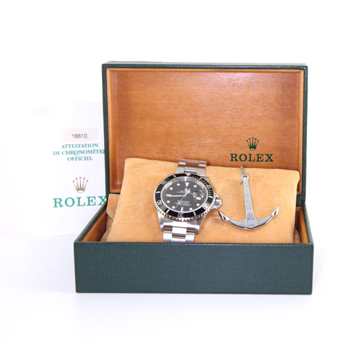 Reloj Rolex Submariner Date de acero Ref :  16610 Circa  1998 - Detail D2