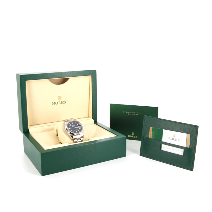 Reloj Rolex Datejust 41 de acero y oro blanco Ref :  126334 Circa  2019 - Detail D2