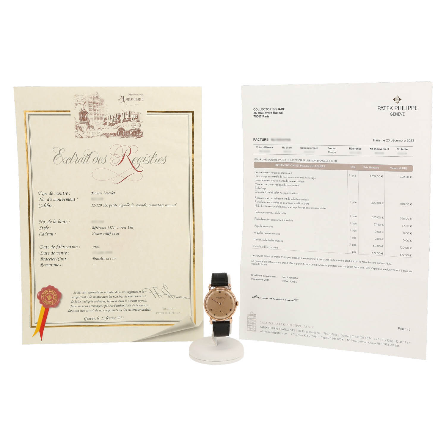 Patek Philippe Calatrava  in pink gold Ref: Patek Philippe - 1571  Circa 1944