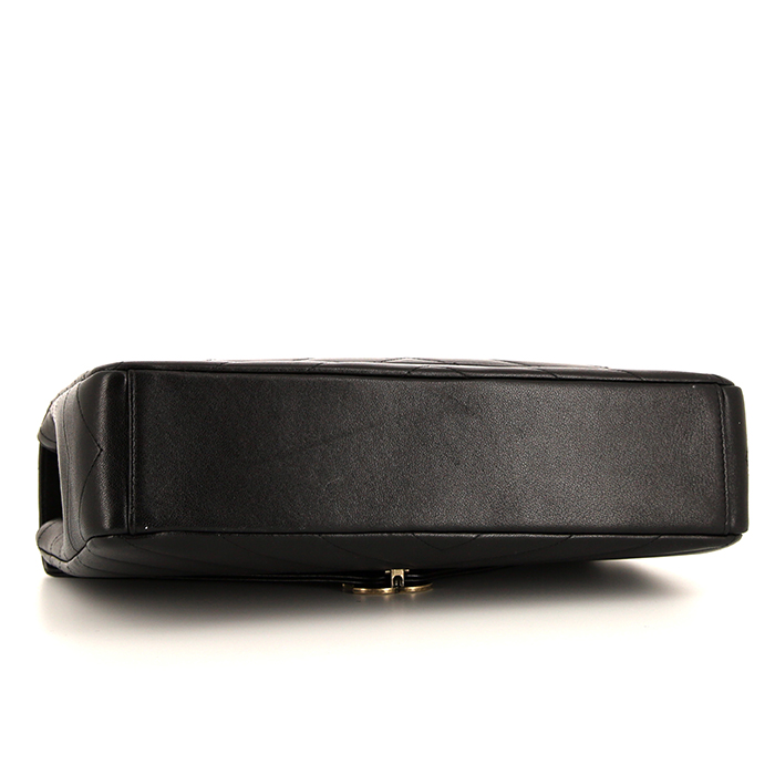 Chanel handbag in black quilted leather - Detail D5