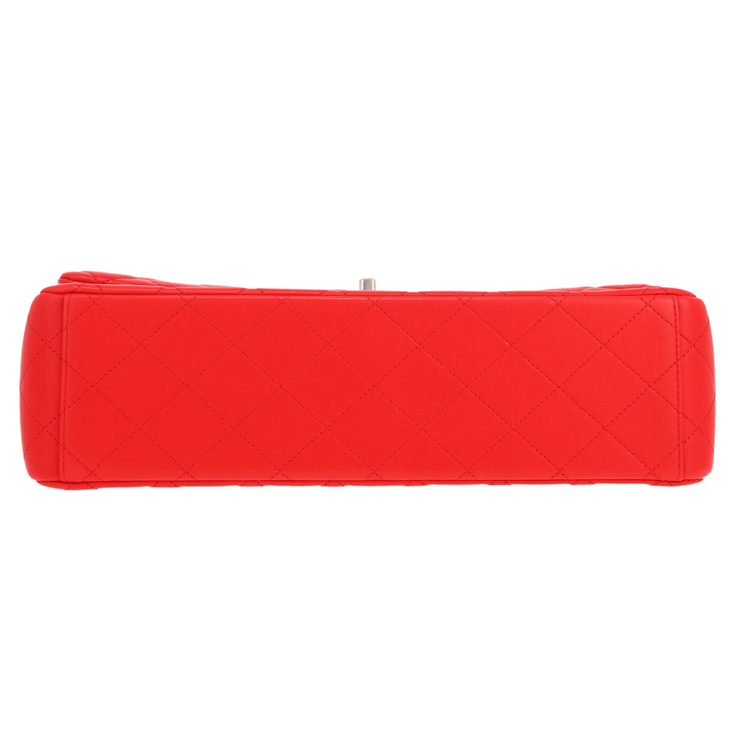 Bolso bandolera Chanel Timeless Maxi Jumbo en cuero acolchado rojo - Detail D1