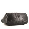 Chanel shopping bag in black quilted canvas and black leather - Detail D4 thumbnail