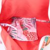 Shoulder bag Hermès Silk City in varnished pink silk and gold Barenia leather - Detail D2 thumbnail