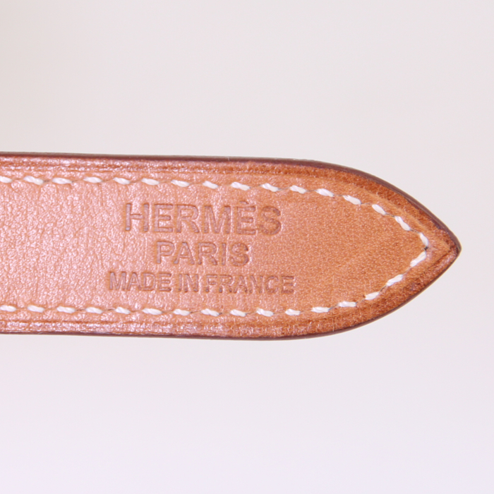 Shoulder bag Silk City in varnished pink silk and gold Barenia leather - Detail D3