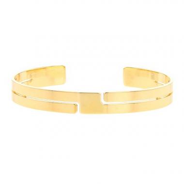 Brazalete abierto Dinh Van Seventies en oro amarillo