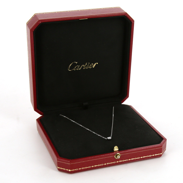 Collier Cartier en or blanc et diamant - Detail D2