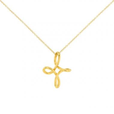 Collar Tiffany & Co Infinity modelo grande en oro amarillo