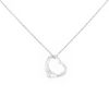 Tiffany & Co Open Heart medium model necklace in platinium and diamonds - 00pp thumbnail