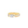 Cartier Trinity ring in 3 golds and diamond (0,57 carat) - 00pp thumbnail