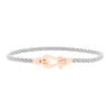 Fred Force 10 small model bracelet in pink gold and stainless steel - 00pp thumbnail