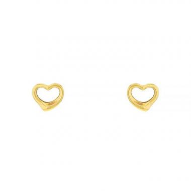 Pendientes Tiffany 
Co Open Heart en oro amarillo
