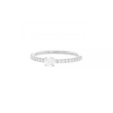 Bague solitaire Cartier Etincelle en platine et diamants (0,20 carat)