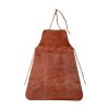 Hermès Paris, gardener's apron in brown full grain calf leather with ecru stitching, from the 1990’s. - 00pp thumbnail