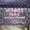 Sac à main Hermes Kelly 35 cm en cuir box bleu - Detail D4 thumbnail