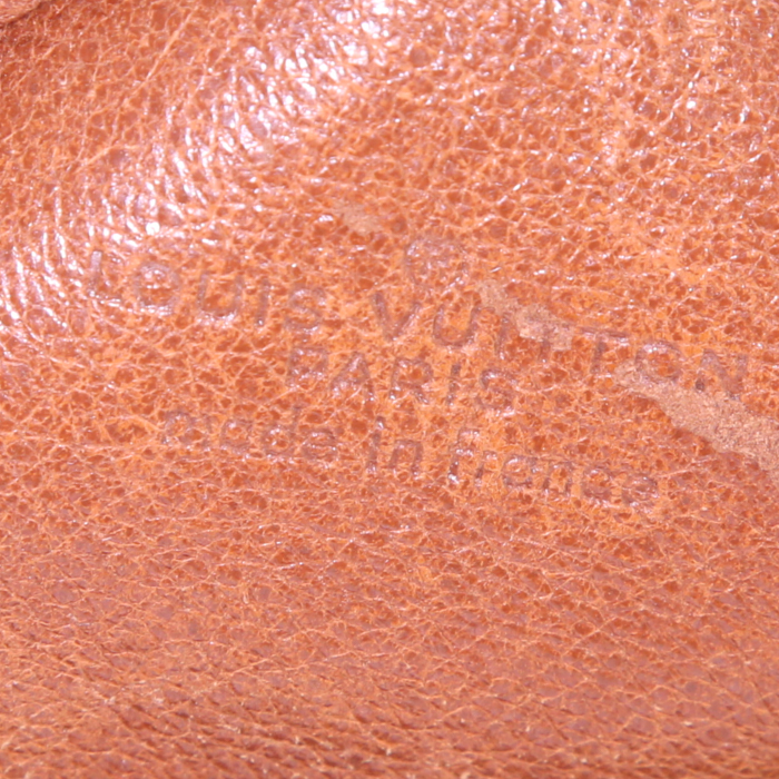 Louis Vuitton Messenger shoulder bag in brown monogram canvas and natural leather - Detail D3