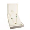 Dior Rose des vents long necklace in yellow gold,  malachite and diamonds - Detail D2 thumbnail