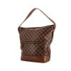 Bolso de mano Louis Vuitton Diane en lona a cuadros ébano y cuero marrón - 00pp thumbnail